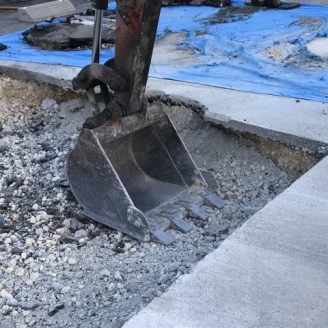 機械式駐車場を埋め戻し