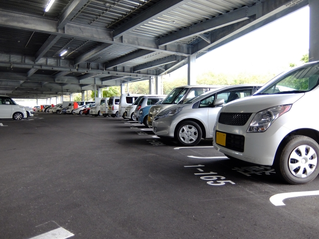 マンションの自走式立体駐車場